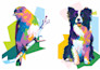 create a custom wpap pet portrait in colorful pop art